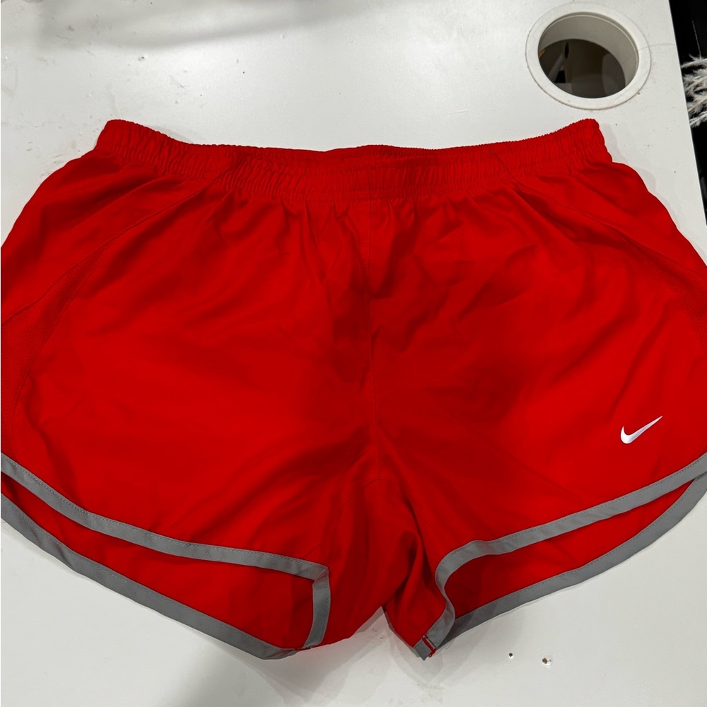 Nike Women's Vibrant Red Athletic Shorts